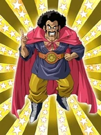 Mr. Satan (Dragon Ball) may be generally blinded by his ego and fame, but his extreme luck allowed him to survive even the deadliest attacks, taking credit for other people's victories, and becoming a world-famous champion.