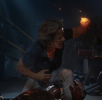 Aldrich Killian (Marvel Cinematic Universe) regenerating his severed arm.