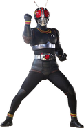 Kotaro Minami (Kamen Rider Showa Era) as Kamen Rider Black...