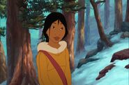 Nita (Brother Bear 2) was temporarily gifted with the ability to talk with animals.