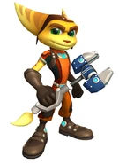 Ratchet R&C.jpg (119 KB) Ratchet (Ratchet & Clank), like all other Lombaxes, is a natural with gadgets and technology, even building his own spaceship from scratch.