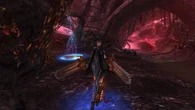 Bayonetta (Bayonetta) wields Salamandra, pair of chain-swords forged from the body of the infernal dragon Salamandra, which can rip apart even the hardest of iron skin.
