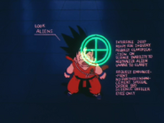 Major Metallitron scans Goku, learning he is an alien.