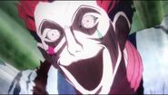 Hisoka (Hunter x Hunter) has an insatiable love for spilling the blood of powerful fighters in combat and his enjoyment of extreme pain while doing so fuels his seemingly sadomasochistic desires.