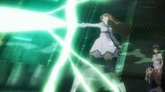 Shizuri Mugino (Toaru Majutsu no Index/A Certain Magical Index) firing her Meltdowner beam that can easily disintegrate matter...