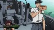 Rock's (Black Lagoon) extensive experience as a salaryman gives him all of the skills, he needs to survive in the cutthroat world of Roanapur.