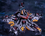 A Giga-Fortress (Command & Conquer: Red Alert) in Sea Fortress Mode.
