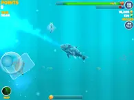 Ice Shark (Hungry Shark Evolution) using Super Freeze Breath.