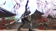 Ryu (Ninja Gaiden) when he cast the Wind Blade Ninpo at full power can create a storm of air blades that decimate his enemies.