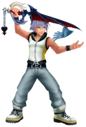 Riku (Battle) KH3D.png (4.31 MB) Riku (Kingdom Hearts) is a being halfway between both light and darkness, his Keyblade, Way to the Dawn, representing that.
