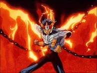 Phoenix Ikki (Saint Seiya Franchise) wields powerful, cosmic flames as the Phoenix Saint.