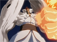 Edrad Liones's (Bleach) in his Resurrección, Volcanica, which reverts him back to his original Hollow form.