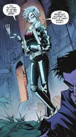 Flatline.webp (171 KB) Flatline (DC Comics) has the ability to absorb and retain the skills of those who die near her, or at least a portion of their abilities, which she has used to increase her martial prowess.