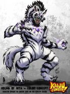 The Hound of Nita (Kaiju Combat) is a gigantic, humanoid striped hyena