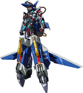 Vit/Sky Vitter (Gridman) becomes a power armor for Gridman, transforming him into Sky Gridman.
