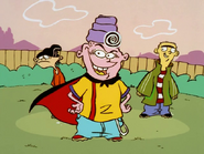 Eddy (Ed, Edd n Eddy) was temporarily able to hypnotize the kids in the episode "Look Into My Eds" using the Hypnotizing Wheel.