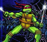 Leondardo (Teenage Mutant Ninja Turtles), is an expert in the ways of kenjutsu. He is able to make use of his daito and shoto for incredible offense and defense.