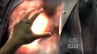 Chloe Sullivan (Smallville) using her healing power to heal Lex and bring him back to life.