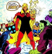 Adam Warlock (Marvel Comics) with the Infinite Gems.