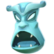 Wa-Wa (Crash Bandicoot) as the elemental mask of water.