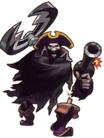 Whenever Kraken (Power Stone series) collects three Power Stones, he can access a Power Change to transform into the Ghost Pirate, gaining with the ability to summon ghosts.