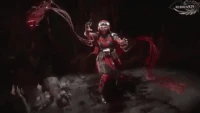 Skarlet Transfusion.gif (6.86 MB) Skarlet (Mortal Kombat 11) rapidly transfuses her blood into an opponent's heart, causing it to explode.