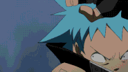 Soul Eater Black Star Big Wave.gif (1.83 MB) Black Star (Soul Eater)