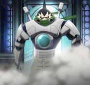 Wall Eehto's robot (Fairy Tail) is one of few machines that can use magic and can change his body to his weaknesses.
