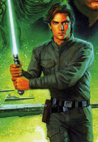 Jacen Solo (Star Wars Legends) was the grandson of the Chosen One and had a great mastery over the Force, even while he turned to the Dark Side, he was considered incredibly powerful.