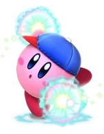 Kirby (Kirby series) can use ESP to teleport to an area and then absorb the elemental matter/enemies nearby like Stone.