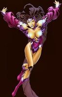 Nightstar (DC Comics) is half-human, half-Tamaranean.