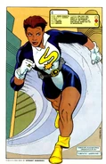 Jenni Ognats/XS (DC Comics) inherited super speed and her connection to the Speed Force from her mother, Dawn Allen, and grandfather, Barry Allen/The Flash.