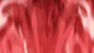 Ayon (Bleach) manifesting his Spiritual Power as an intense crimson aura.