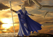 Manwe, The lord of the Breath of Arda (The Silmarillion) is the supreme ruler of the winds and skies of all of Middle-Earth.