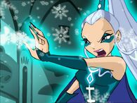 Icy (Winx Club) can cause magical blizzards and snowstorms.