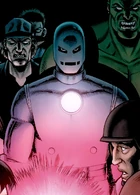 Anthony (Ultimate Marvel) was able to operate during the day by wearing a stolen Iron Man suit, which shielded him from sunlight.