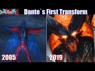 Dante First Devil Trigger vs Sin DT Transformation (DMC3 vs DMC5 ) - Devil May Cry 5 2019-2