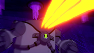 NRG (Ben 10) firing an atomic blast through his visor.