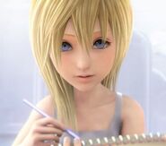 Naminé (Kingdom Hearts) is forced to control the memories of the protagonist Sora.