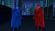Anyone blasted by the Kryptonite Radiation Emitter (Justice League Action) will be split into two colorful versions of themselves. The blue half carriers the target’s true nature, while the red half is an aberration.