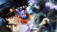 Pulverizing opponents with its bare fists, Jotaro Kujo's Stand, Star Platinum (JoJo's Bizarre Adventure)...