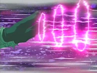 Psycho Shocker (Yu-Gi-Oh!) using Psychic Wave, sending its brainwaves for physical offense.