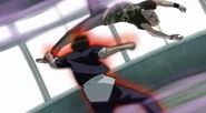 Tatsumi Oga (Beelzebub) relies on brute strength and street brawling in a fight.