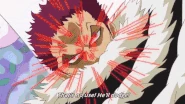 Katakuri hurls a Jellybeans at Sanji (One Piece).gif (3.64 MB) Sanji (One Piece) dodging Katakuri's high speed thrown jellybean bullet.