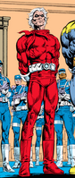 The Crimson Commando (Marvel Comics) is a mutant whose mutation keeps him in peak physical condition.