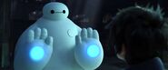 Baymax's (Big Hero 6) hands are equipped with defibrillators to restart others' hearts.