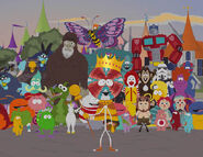 Imaginationland (South Park) is where all things imaginary - both good and bad - exists.