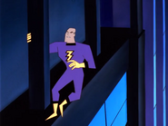 After being bombarded with dangerous levels of radiation, Stuart Lowe/2-D Man (Batman Beyond/DC Animated Universe/DCAU) became a two-dimensional being with the ability to stretch his body to incredible lengths.