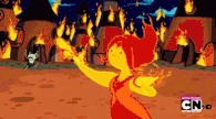 As the current Fire Elemental, Flame Princess (Adventure Time) has immense power over the element.