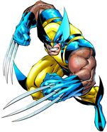 Wolverine (Marvel) is a powerful mutant who possesses both natural and artificial improvements to his physiology such as a healing factor, a keen sense of smell, and most notably, his vorpal sharp nigh indestructible claws that are able to cut through virtually anything.